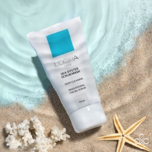 ماسک اسکراب با دانه های شنی ریز صدف دریایی