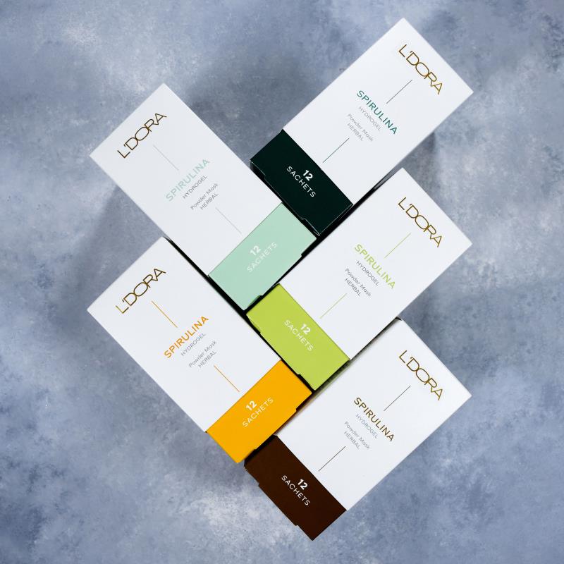 ماسک پودری اسپرولینا هیدروژلی 12 عددی